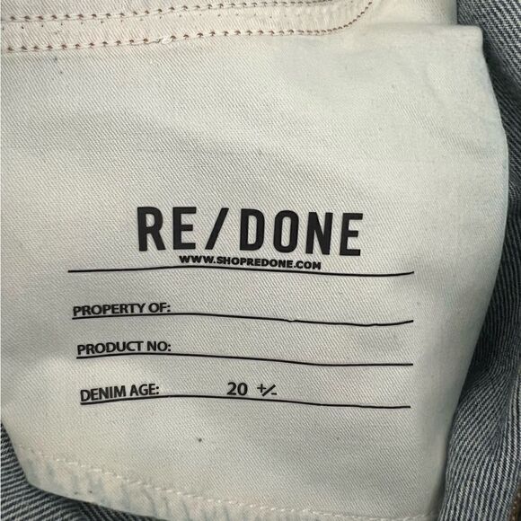 RE/DONE Worn Medium RAF 70s High-Rise Distressed Straight-Leg Jeans Size 29 - Picture 10 of 12